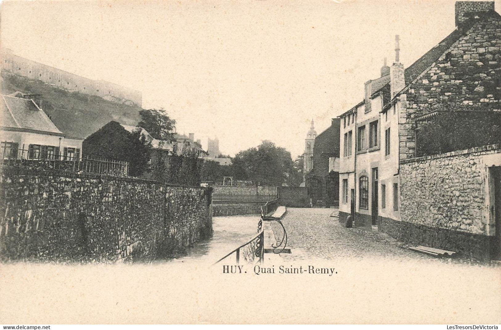 BELGIQUE - Huy - Vue Sur Le Quai Saint Rémy - Carte Postale Ancienne - Huy