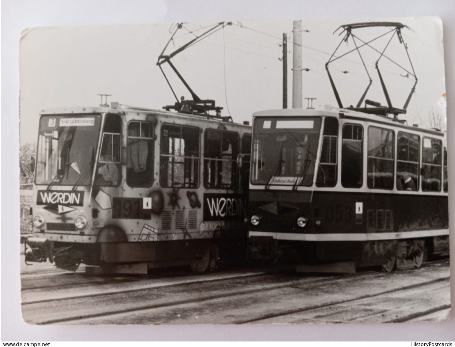 Tatra-Strassenbahn Der BVG Am S-Bahnhof Bornholmer Straße, Berlin Prenzlauer Berg - Prenzlauer Berg