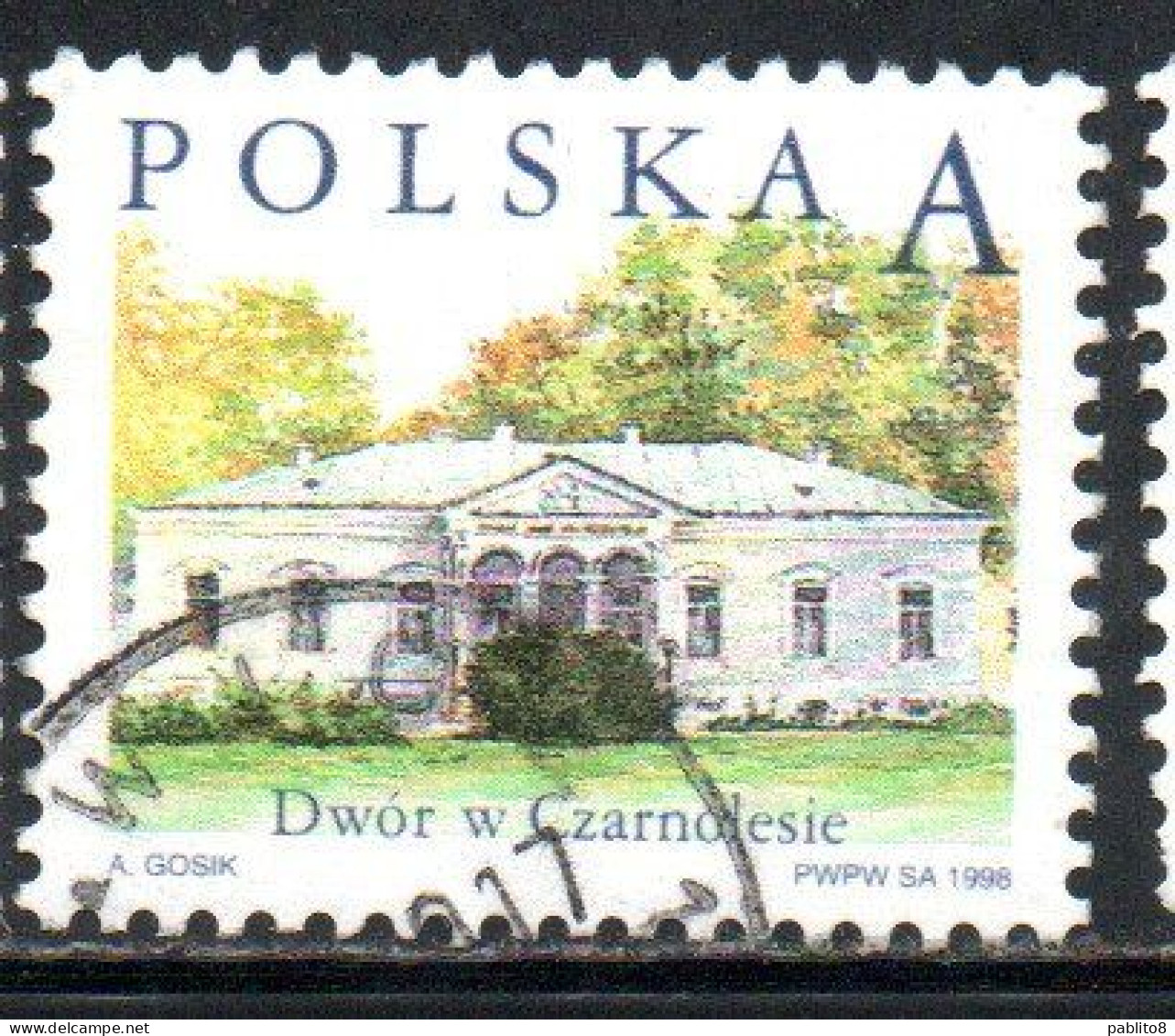 POLONIA POLAND POLSKA 1998 POLISH COUNTRY ESTATES CZARNOLESIE A USED USATO OBLITERE' - Used Stamps