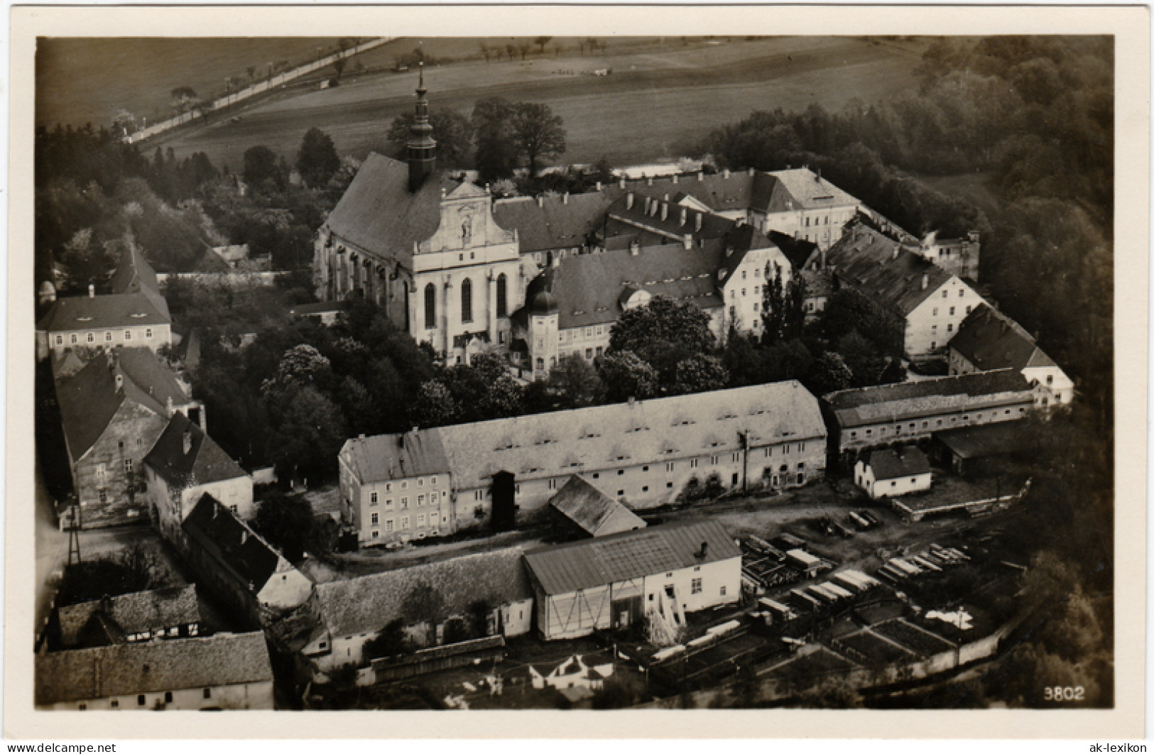 Panschwitz-Kuckau Pan&#269;icy-Kukow Luftbild - Kloster Marienstern 1929  - Panschwitz-Kuckau