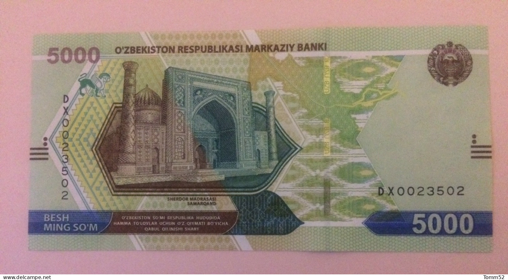 UZBEKISTAN 5000 Sum UNC - Oezbekistan