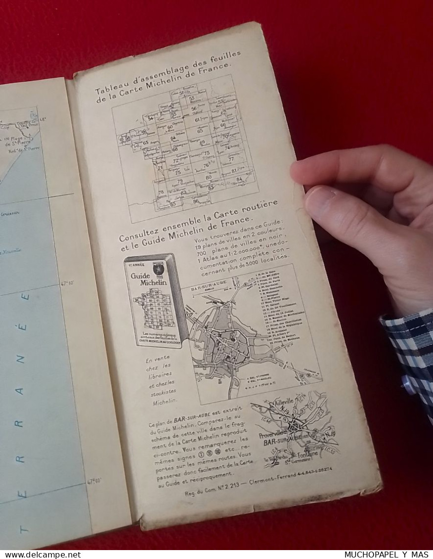 ANTIGUO MAPA DE CARRETERAS Nº 86 CARTE MICHELIN DE LA FRANCE FOIX-PERPIGNAN MAP..FRANCIA..BIBENDUM..VER FOTOS..