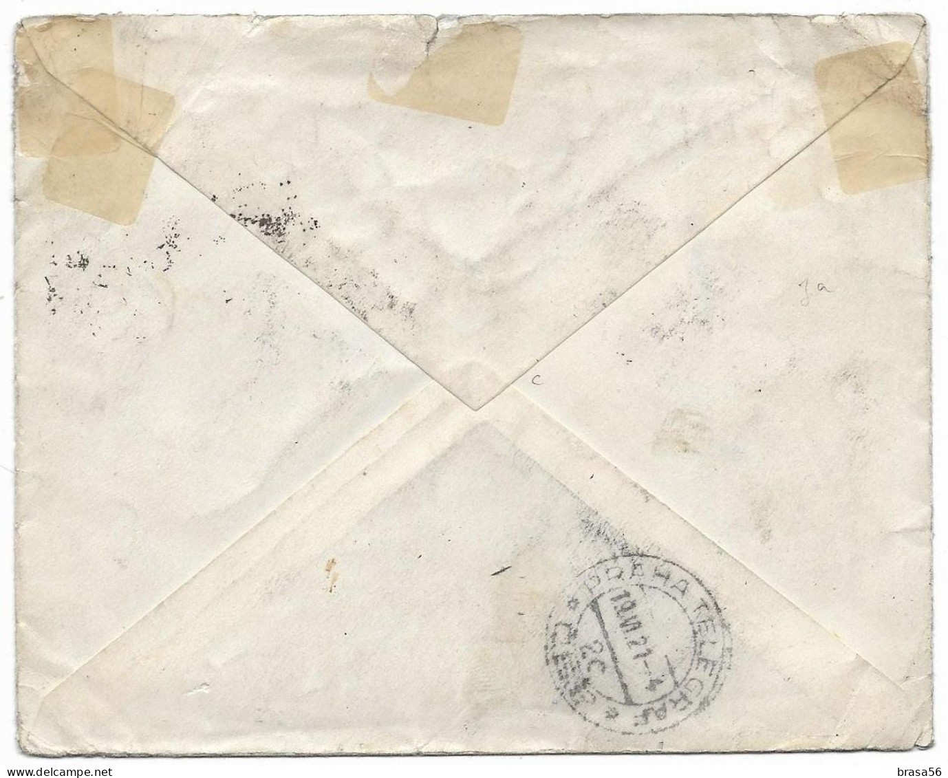 Italy 1921 Railway Line 62 Ventimiglia - Genova Express Cover To Czechoslovakia 1e.63 - Poste Exprèsse