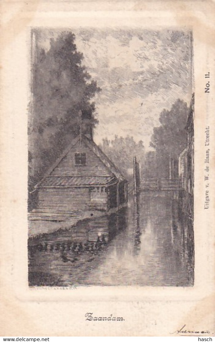 1854	17	Zaandam, Gravure P. Matthes 1901 Nr.11 (poststempel 1902) - Zaandam