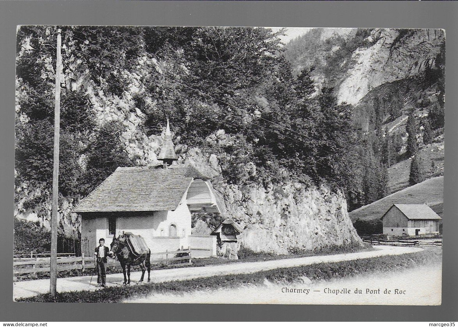 Charmey Chapelle Du Pont De Roc édit. Morel Bulle N° 200 A  âne Mule - Charmey