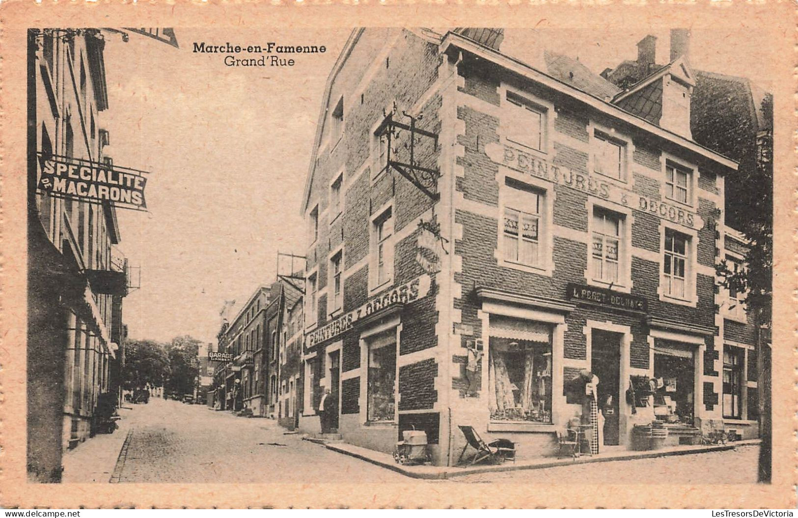 BELGIQUE - Marche En Famenne - Grand Rue - Vue Générale De La Rue - Carte Postale Ancienne - Marche-en-Famenne