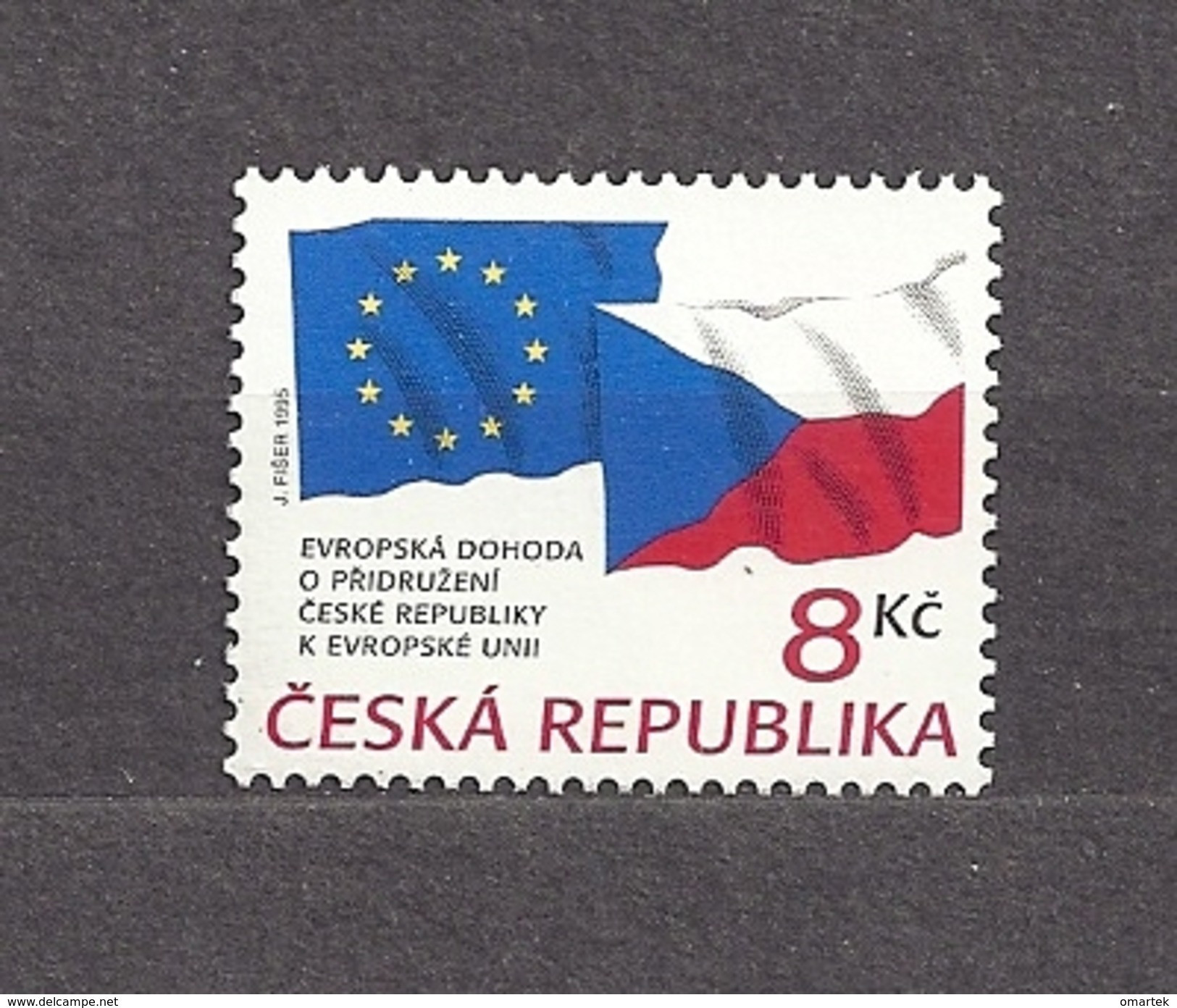 Czech Republic 1995 MNH ** Mi 62 Sc 2941 Association Of The Czech Republic With The EU. Tschechische Republik - Nuevos