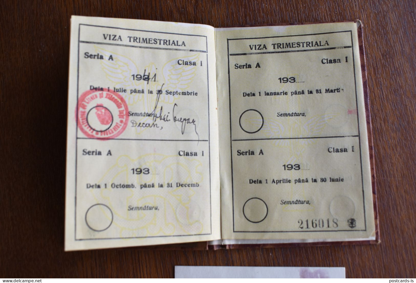 Legitimatie Romania CFR Caile Ferate Romane 1940 Carnet De Identitate Pentru Pensionarii Statului - Europe