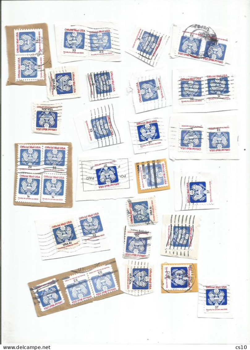 USA  6  SCANS Postal History Lot With Postage Due Official IN ILLEGAL USE Parcel Distributors Coils Registration  Etc - Express & Einschreiben