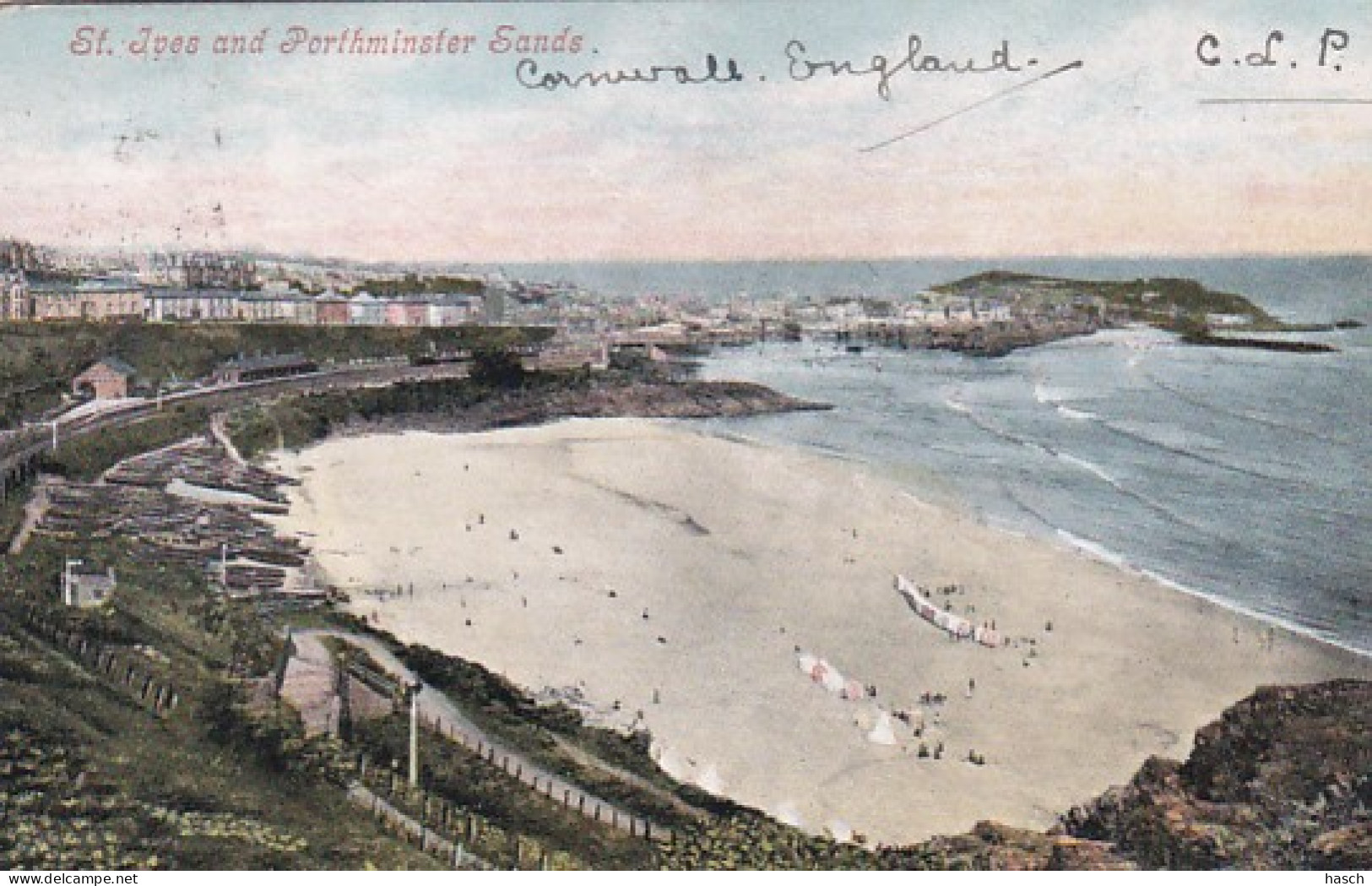 241678St. Ives And Porthminster Sands. (postmark 1903)(see Corners) - St.Ives