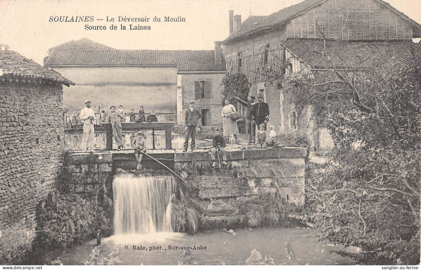 CPA 10 SOULAINES / LE DEVERSOIR DU MOULIN / SOURCE DE LA LAINES - Autres & Non Classés