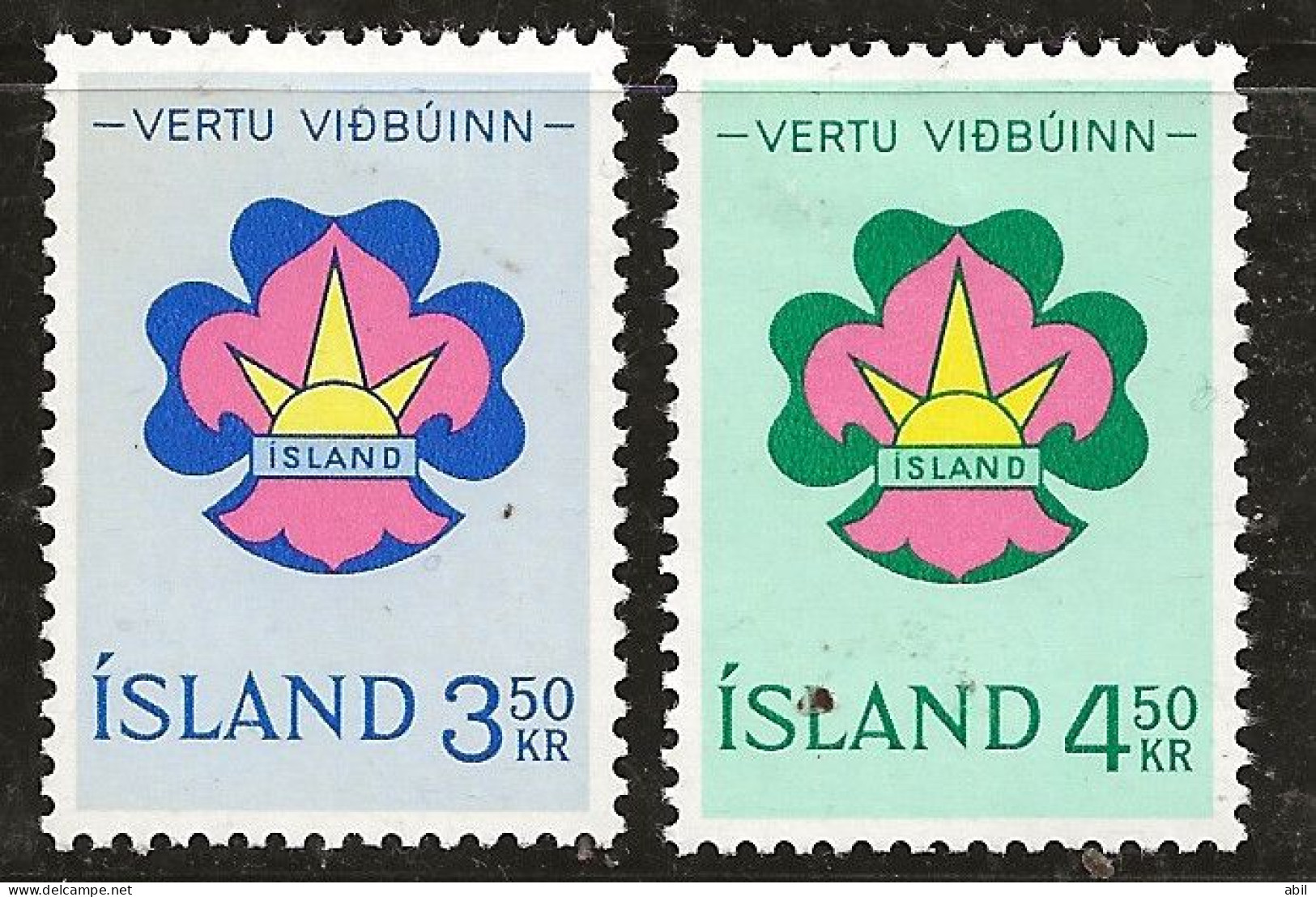 Islande 1964 N° Y&T : 333 Et 334 * - Ungebraucht