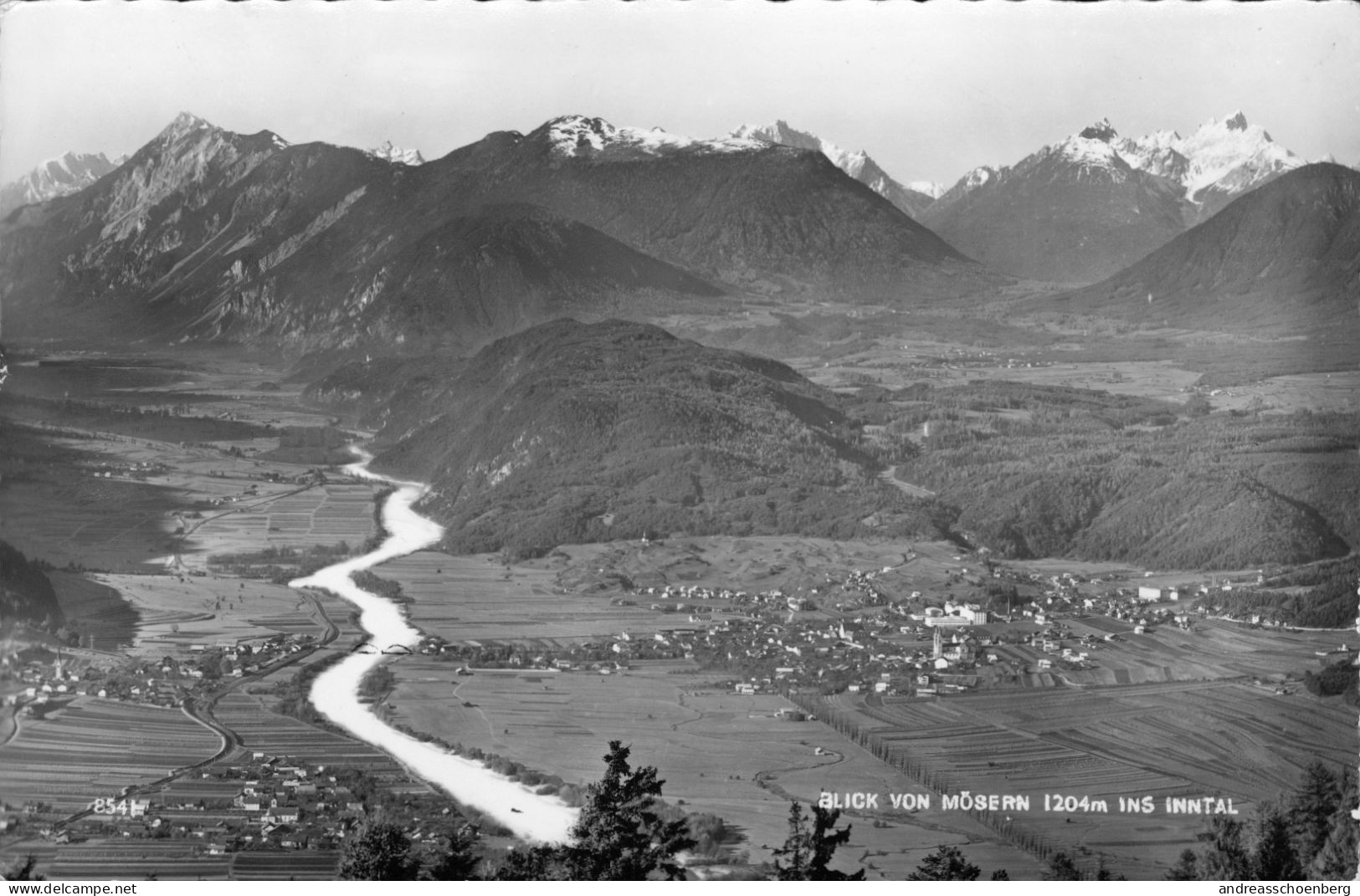 Blick Von Mösern Bei Seefeld Auf Telfs Und Inntal - Telfs