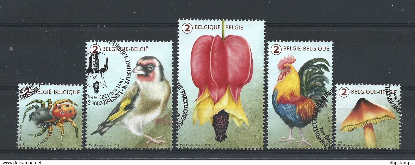 Belgie 2021 Fauna & Flora Y.T. 5024/5028  (0) - Gebruikt