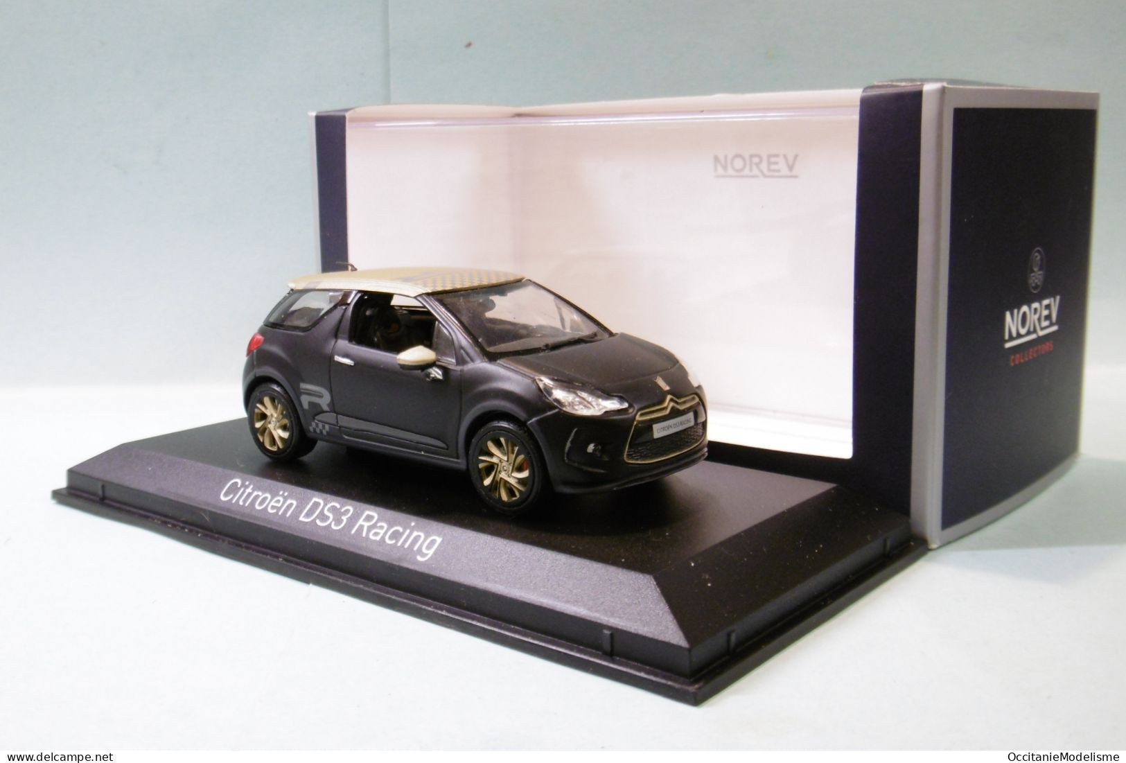 Norev - CITROEN DS3 Racing 2013 Noir Mat Réf. 155288 BO 1/43 - Norev