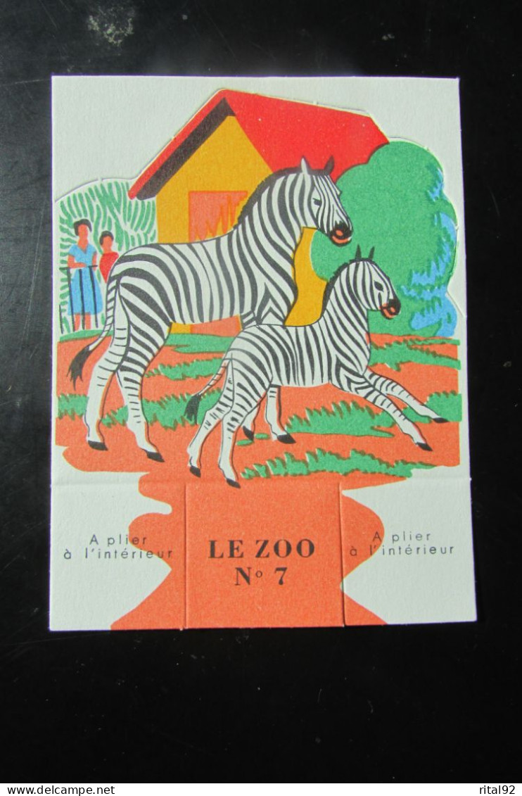 Chromo/Découpis "CAO FALIERES Gouter De La Famille" - Série "LE ZOO" Années 1950/60 - Animales