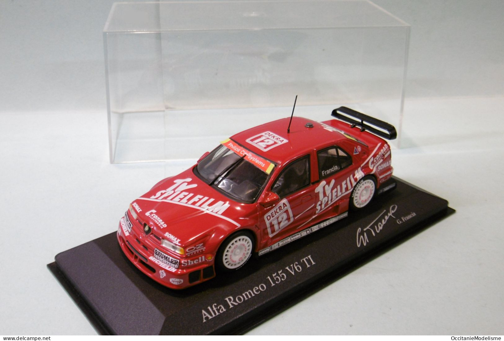 Minichamps - ALFA ROMEO 155 V6 TI DTM 1994 G. Francia N°12 Réf. 430940212 BO 1/43 - Minichamps