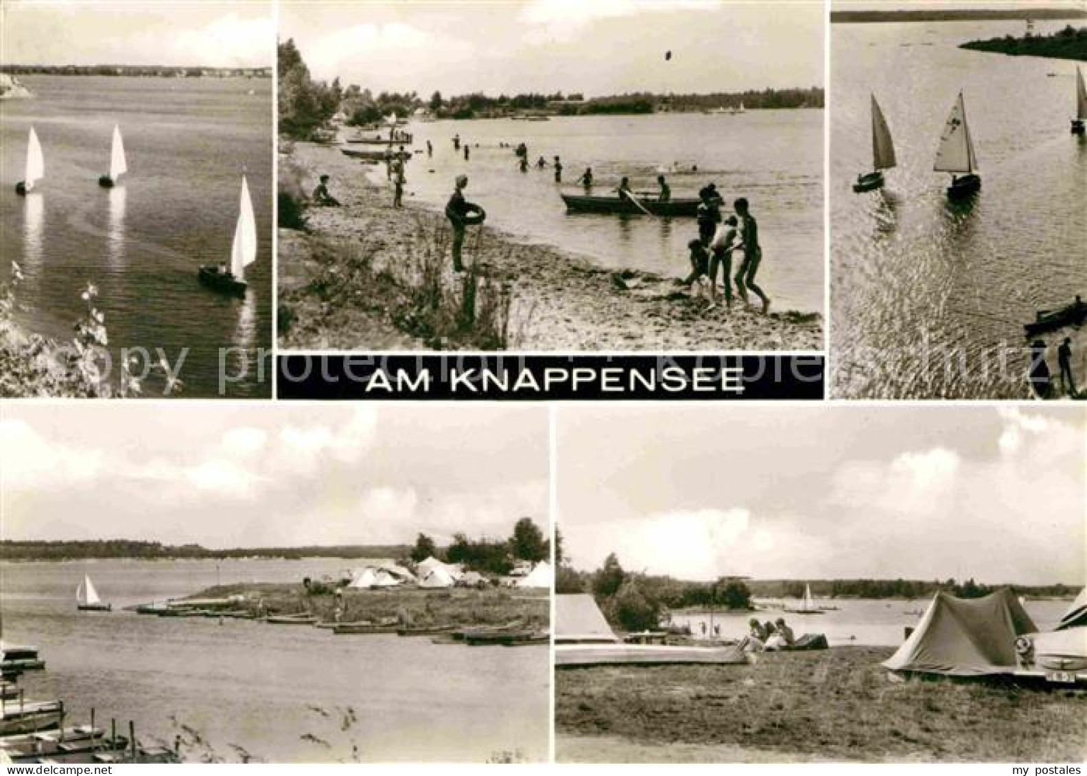 72704177 Knappensee Oberlausitz Segler Campingplatz Teilansicht  Lohsa - Lohsa