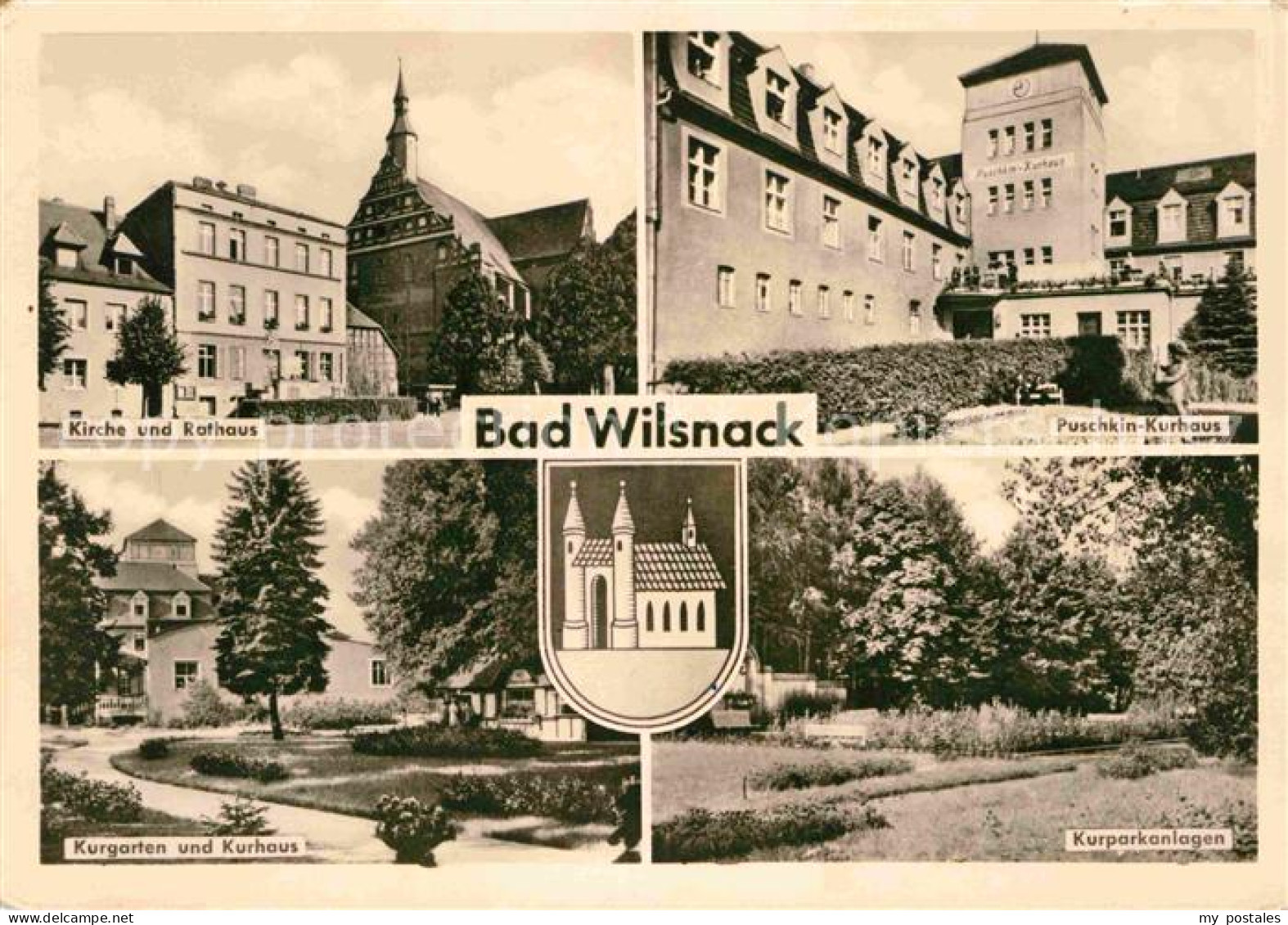 72703641 Bad Wilsnack Kirche Rathaus Puschkin Kurhaus Kurpark Kurgarten Bad Wils - Bad Wilsnack