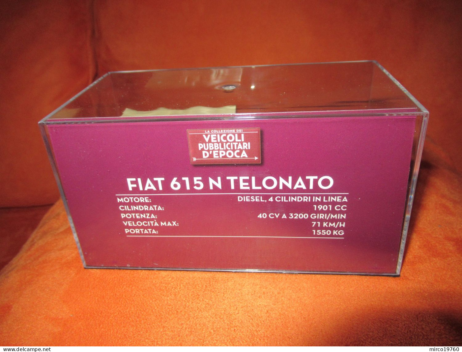 DIE CAST 1:43 - FIAT 615 N TELONATO - OLIO SASSO - 1958 - NUOVO IN TECA RIGIDA - Andere & Zonder Classificatie