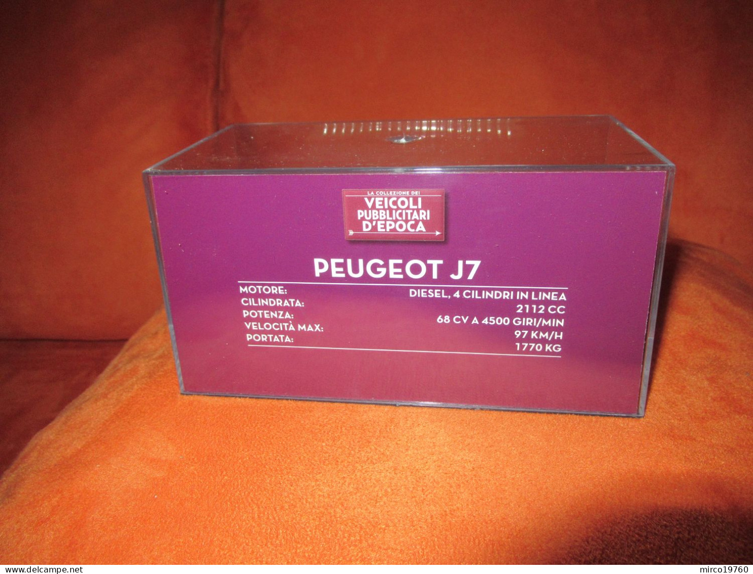 DIE CAST 1:43 - PEUGEOT J7 - FILA - 1965 - NUOVO IN TECA RIGIDA - Andere & Zonder Classificatie