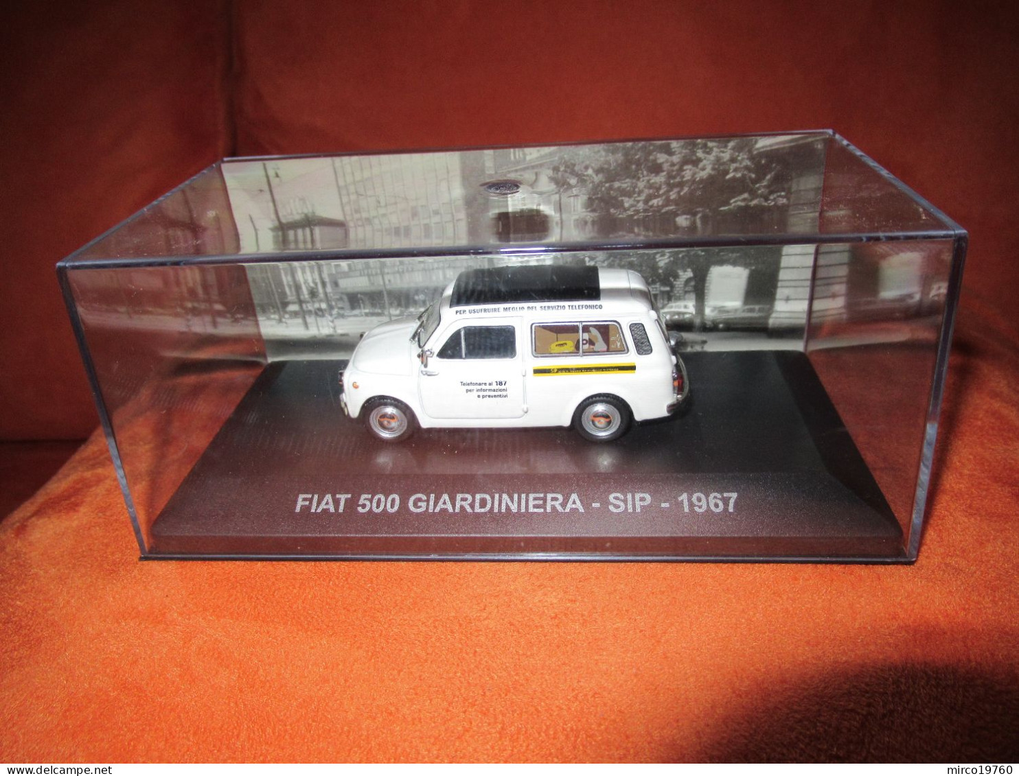 DIE CAST 1:43 - FIAT 500 GIARDINIERA - SIP - 1967 - NUOVO CON TECA RIGIDA - Autres & Non Classés