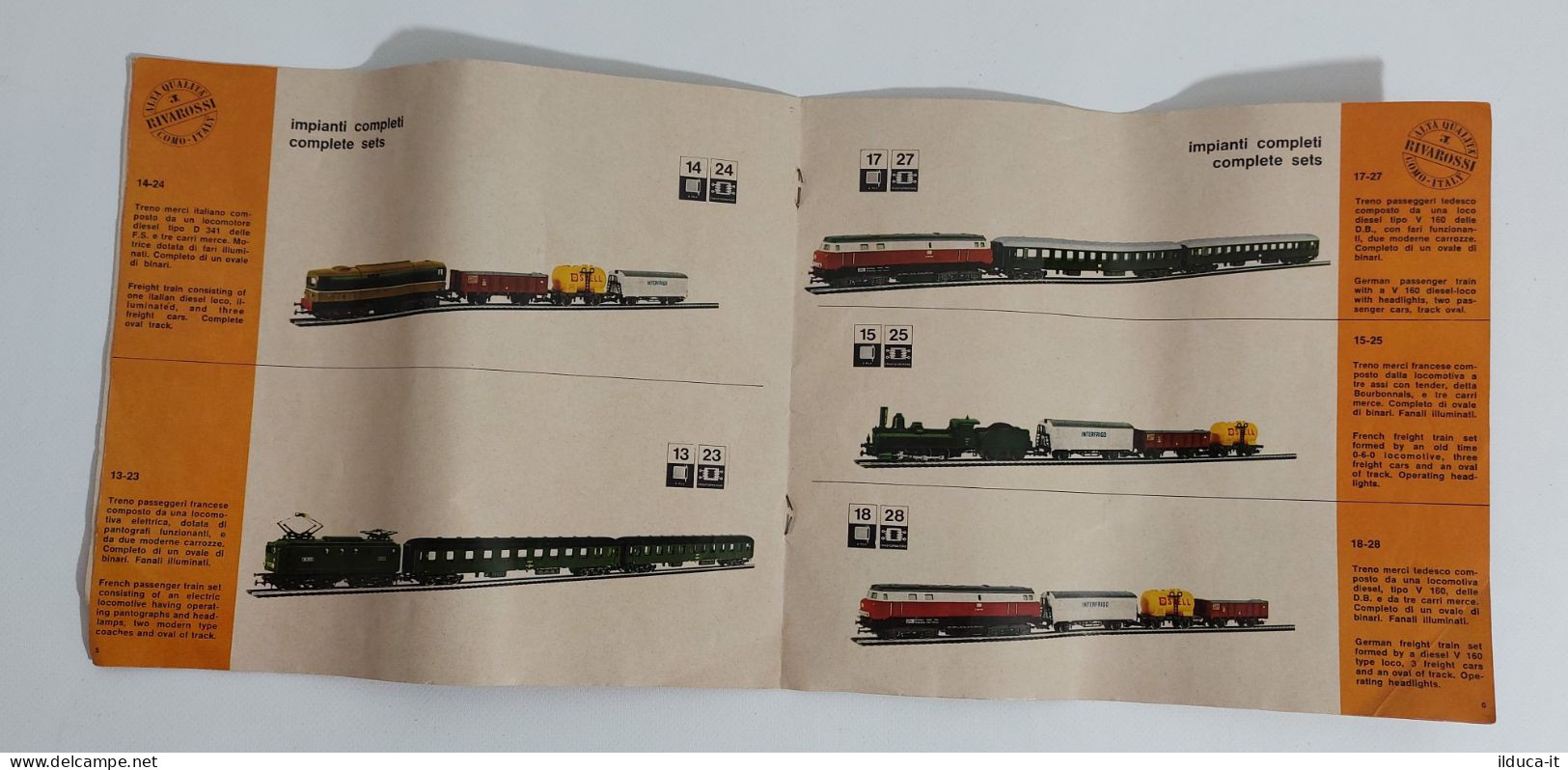 44541 Catalogo Modellismo Ferroviario Rivarossi H0 - Edizione 1965 - Italy