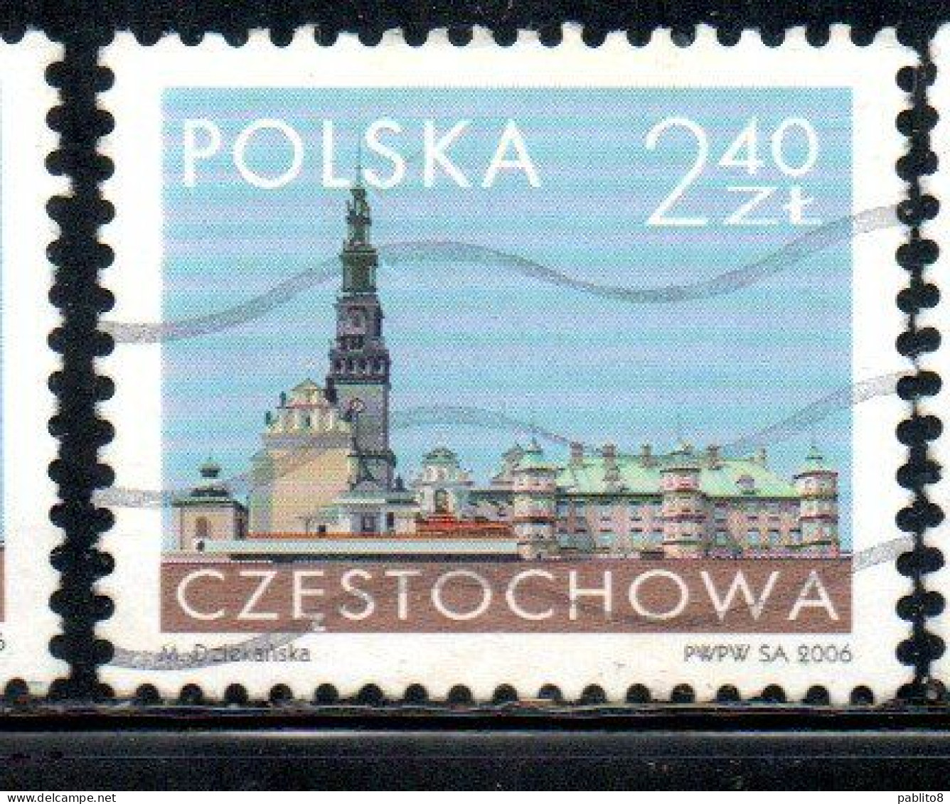 POLONIA POLAND POLSKA 2006 CONVENT OF JASNA GORA CZESTOCHOWA 2.40z USED USATO OBLITERE' - Used Stamps