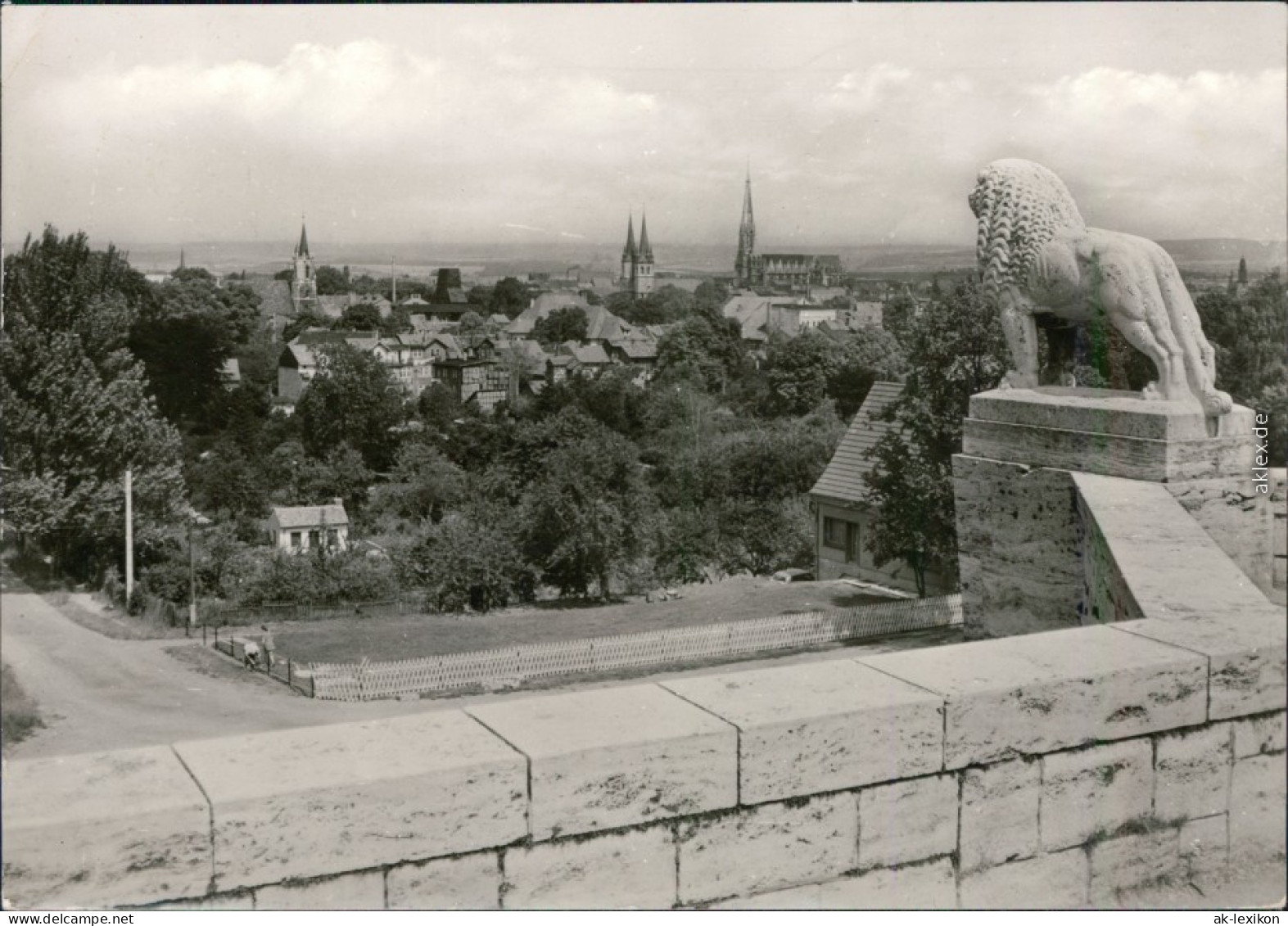 Ansichtskarte Mühlhausen (Thüringen) Panorama-Ansicht 1980 - Muehlhausen