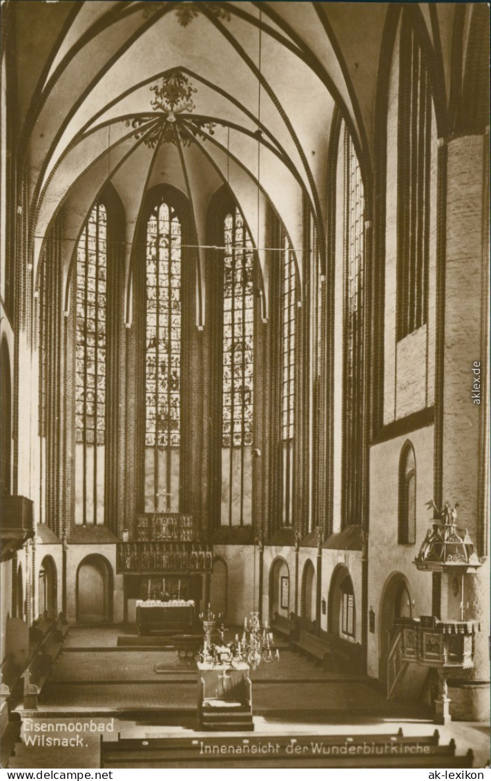 Ansichtskarte Bad Wilsnack Innenansicht Der Wunderblutkirche 1928 - Bad Wilsnack