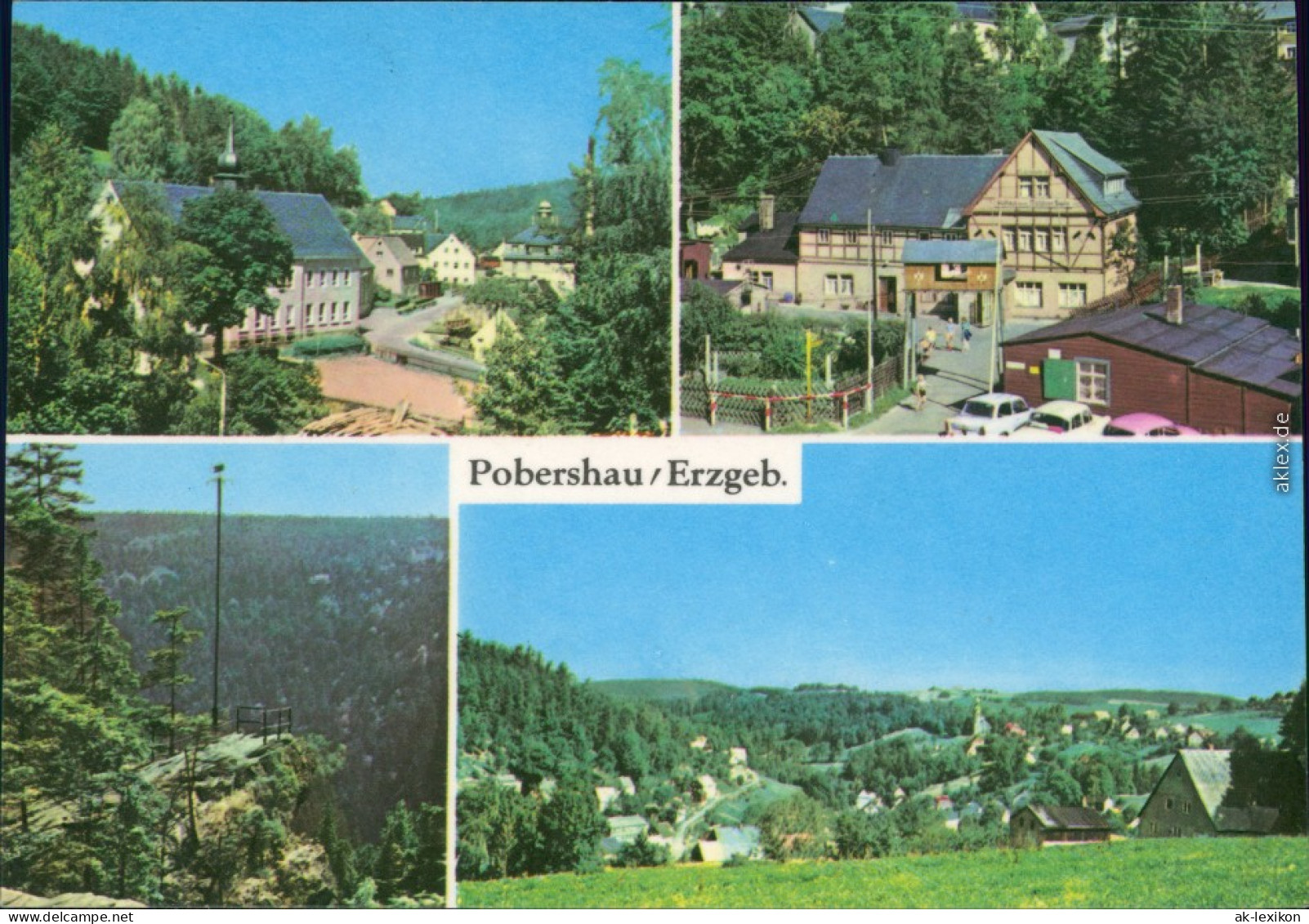 Pobershau Marienberg Im Erzgebirge Oberschule, Rat Der Gemeinde, Huthaus  1976 - Marienberg