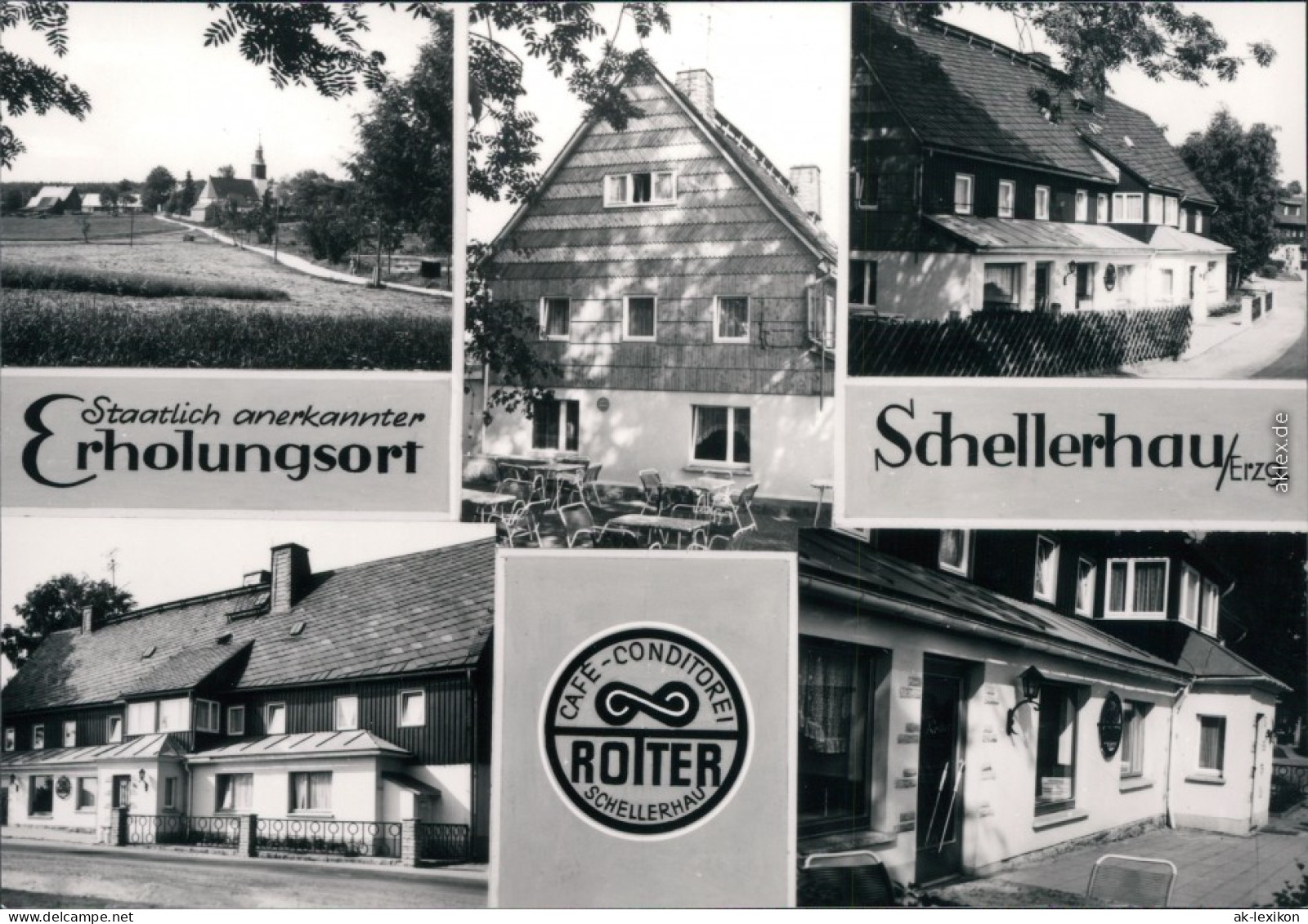 Schellerhau-Altenberg (Erzgebirge) Café - Conditorei Rotter 1977 - Schellerhau