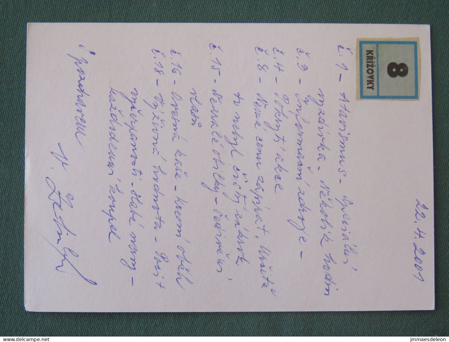 Czech Republic 2001 Stationery Postcard 5.40 Kcs Prague Sent Locally From Prague, EMS Slogan - Briefe U. Dokumente