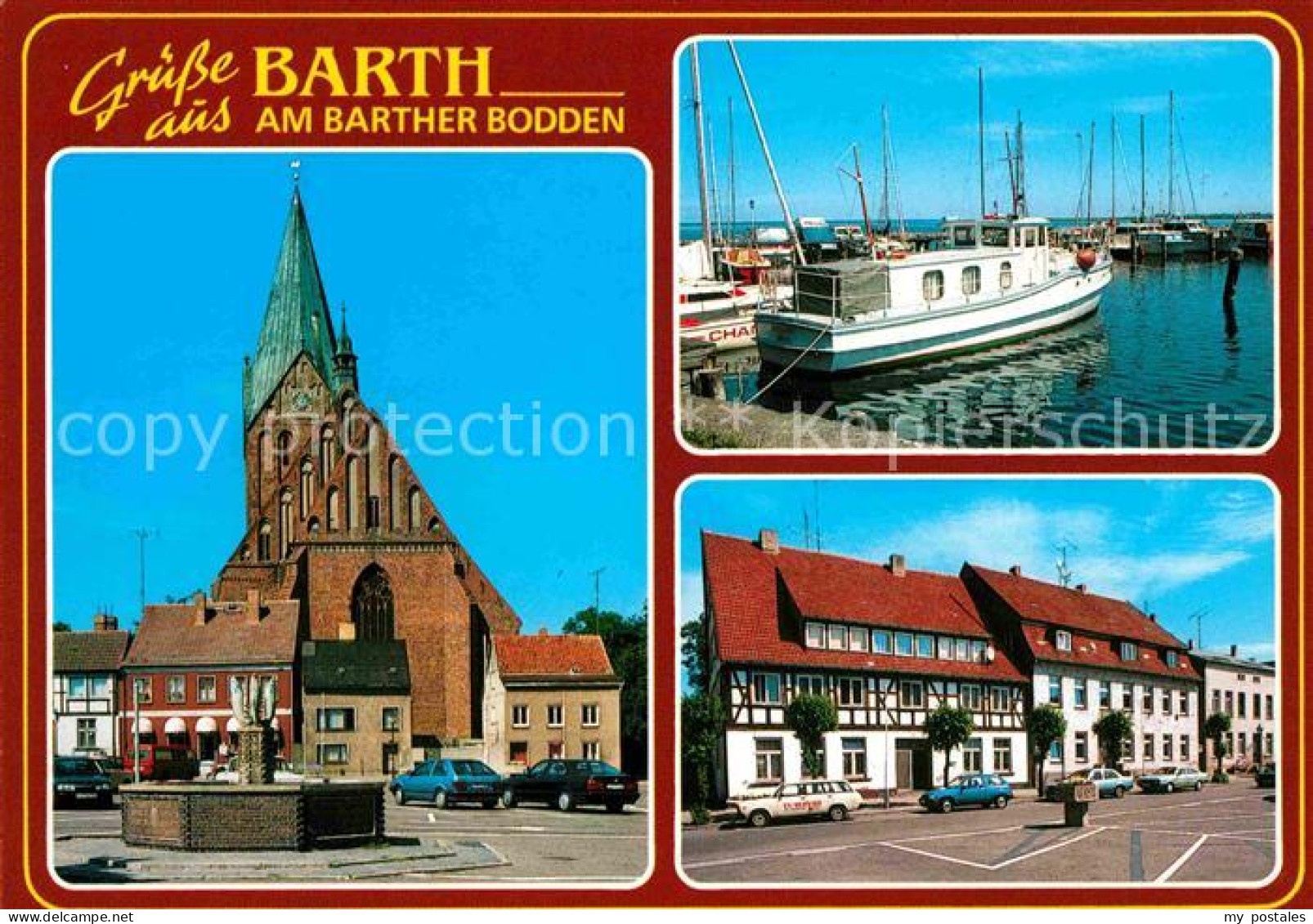 72696480 Barth Marktplatz Marienkirche Seglerhafen Barther Bodden Barth - Barth