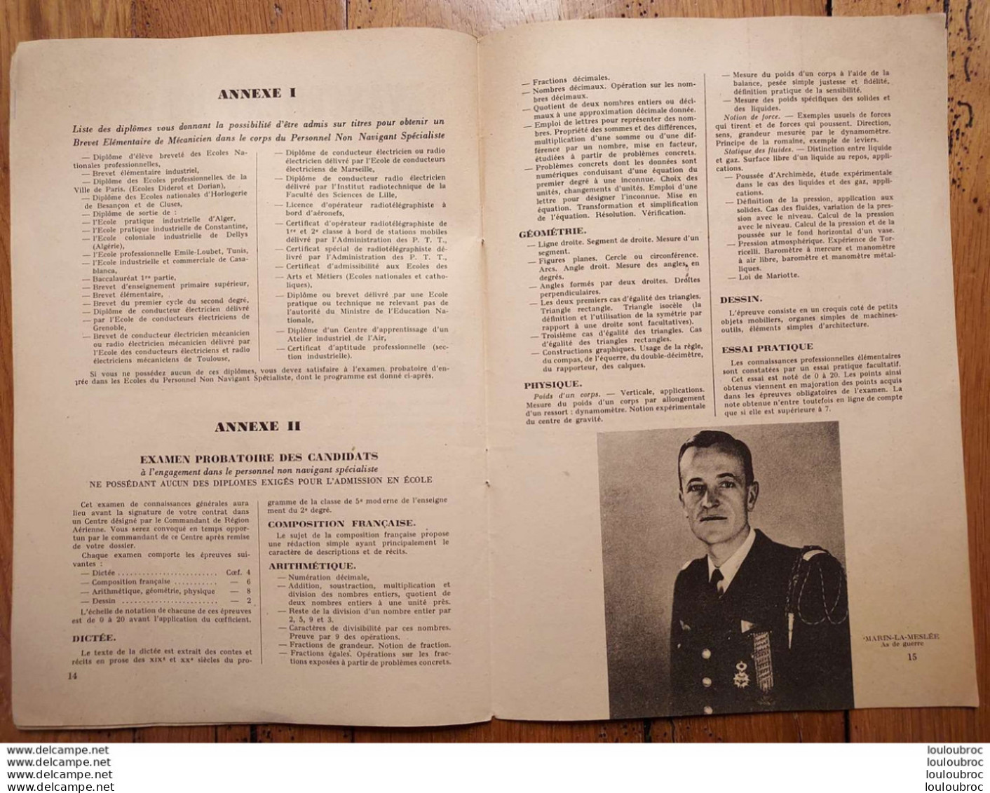 LIVRET ARMEE DE L'AIR  VOUS ETES JEUNE CHOISIR VOTRE VOIE EN VOUS DONNANT UN METIER 17 PAGES 1951 - Otros & Sin Clasificación