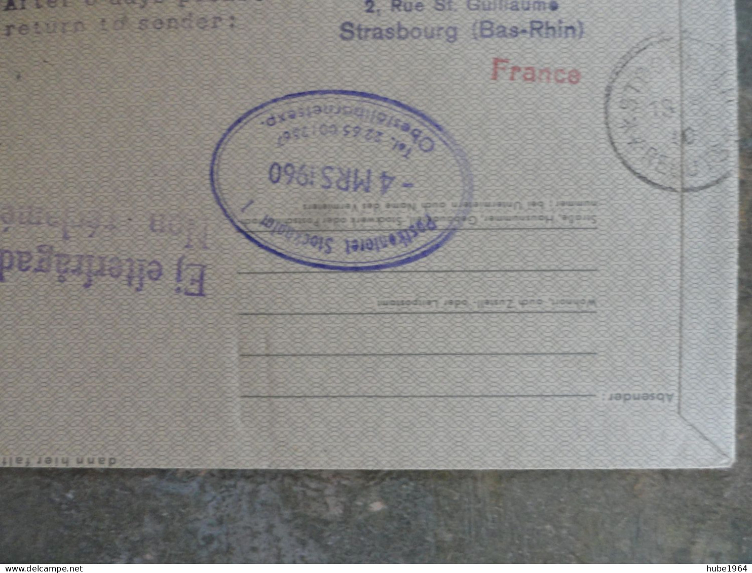 ENVELOPPE COMMEMORATIVE SONDERFLUG MIT INTERFLUG LEIPZIG/STOCKHOLM 02/03/1960 - Luchtpost