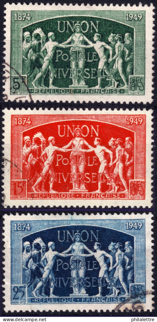 FRANCE - 1949 Yv.850/1 75è Anniversaire De L'UPU - Oblitérés Superbes - Oblitérés