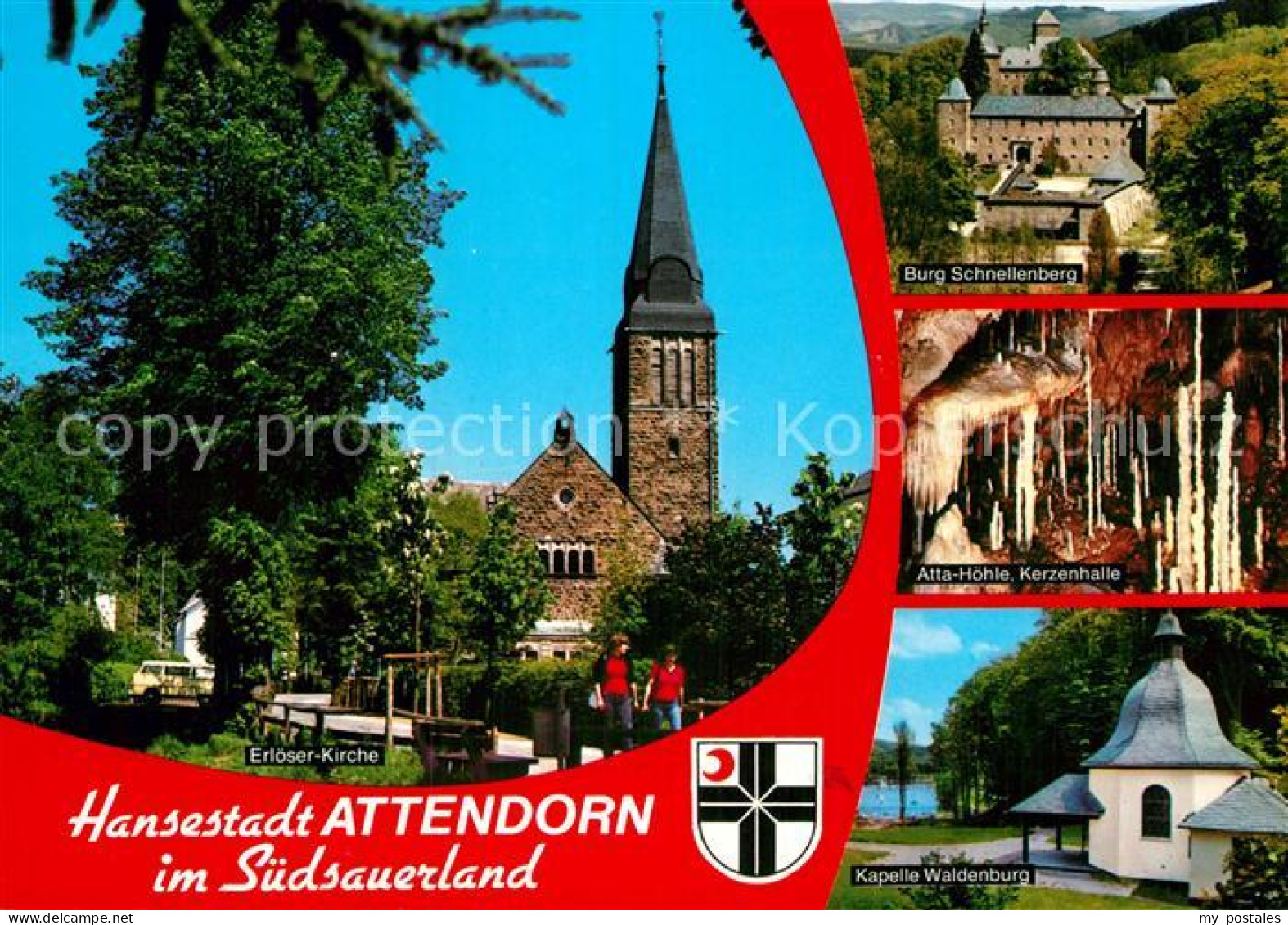 73018741 Attendorn Erloeser-Kirche Kapelle Waldenburg Burg Schnellenberg  Attend - Attendorn