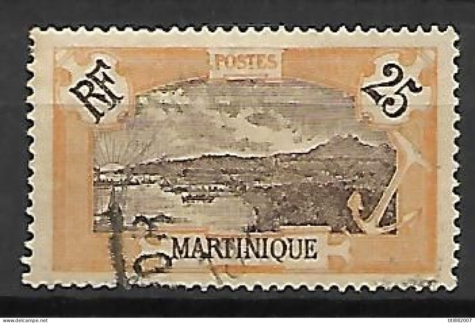 MARTINIQUE   -     Y&T N° 96.   Oblitéré .    La Rade. - Used Stamps