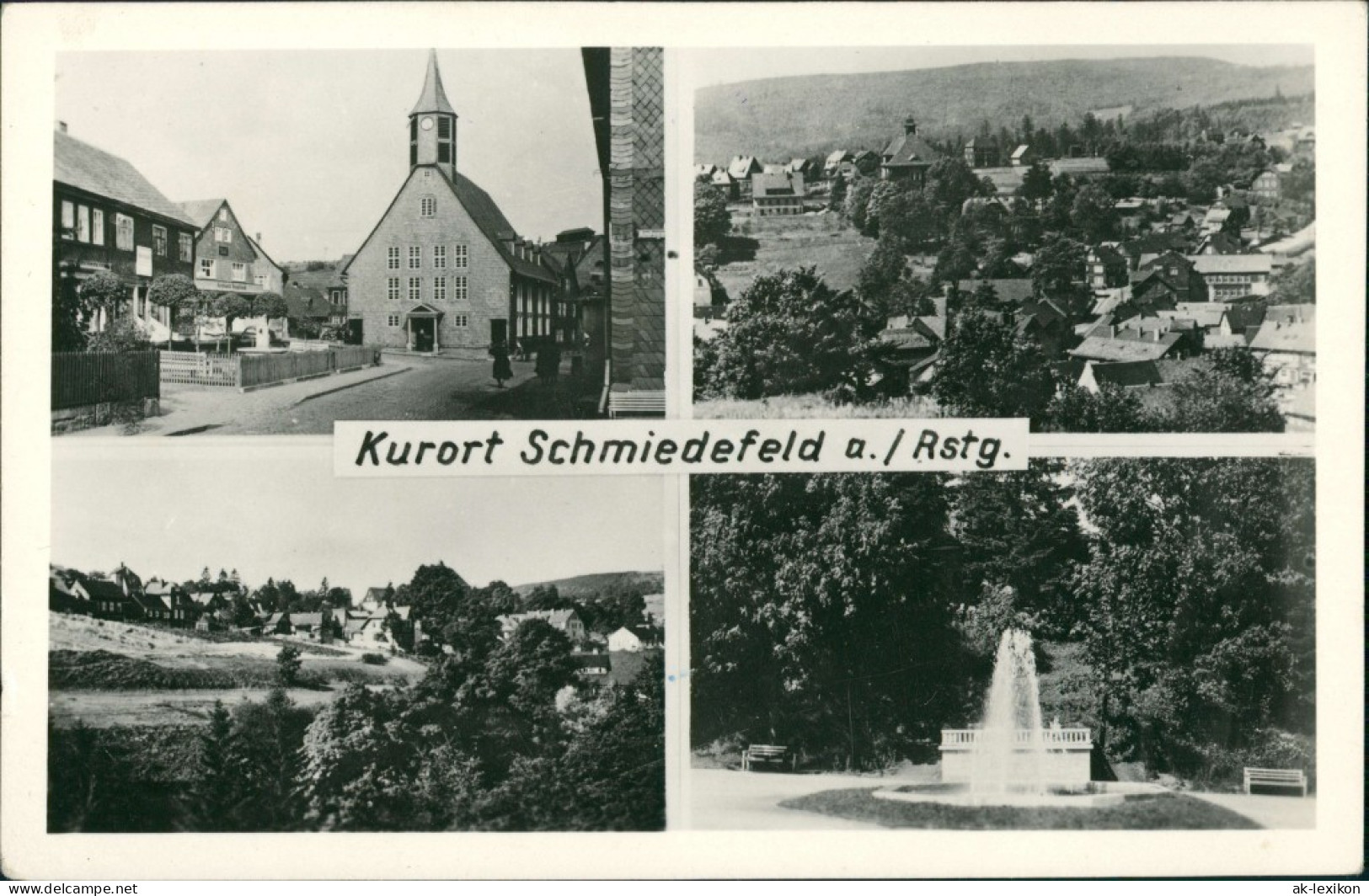 Schmiedefeld (Rennsteig) Stadtteilanischten Mehrbild-AK Mit 4  1960 - Schmiedefeld