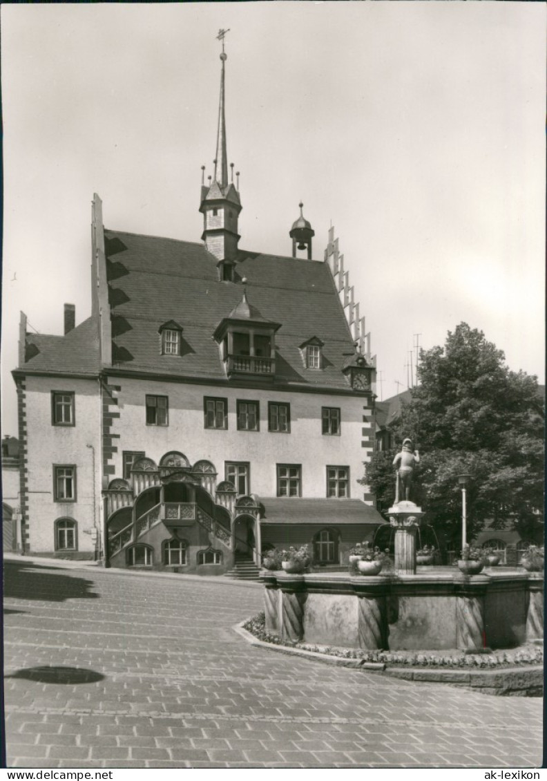 Ansichtskarte Pößneck Rathaus 1977 - Poessneck