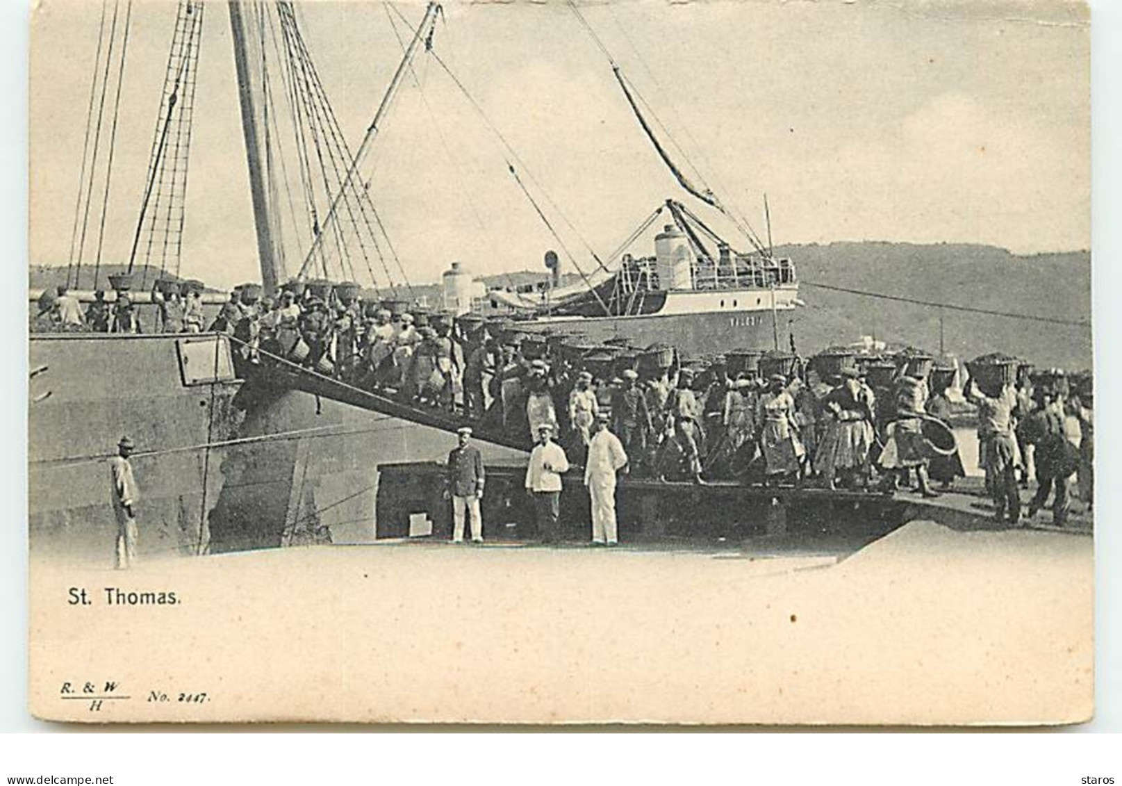 ILES VIERGES - SAINT-THOMAS - Déchargement Du Charbon - Unloading Coal - Vierges (Iles), Amér.