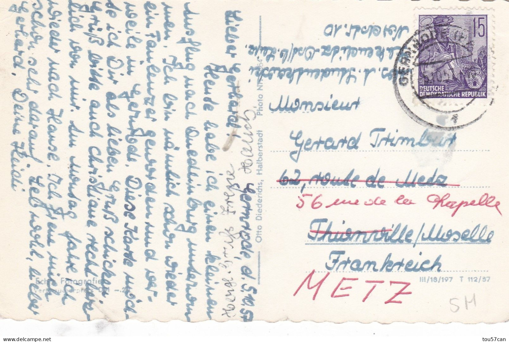 QUEDLINBURG/HARZ  -  SAXEN ANHALT  -  DEUTSCHLAND  -  MEHRBILDERANSICHTKARTE VON 1957. - Quedlinburg
