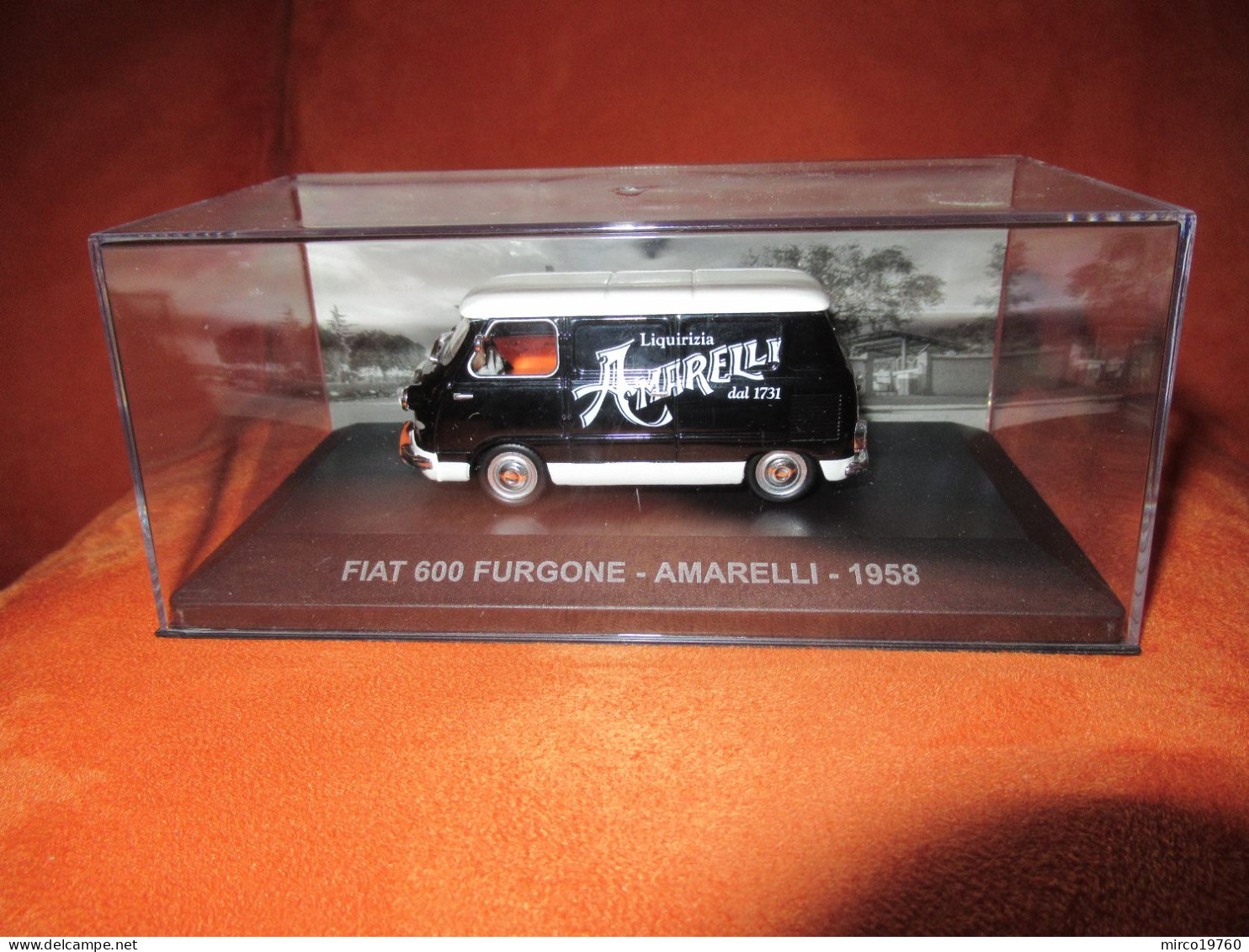 DIE CAST 1:43 - FIAT 600 FURGONE - AMARELLI - 1958 - NUOVO IN TECA RIGIDA - Other & Unclassified