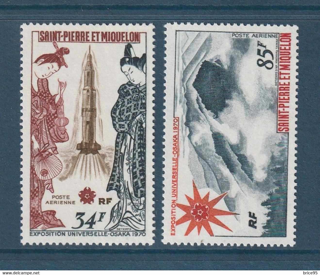 Saint Pierre Et Miquelon - Poste Aérienne - YT PA N° 48 Et 49 * - Neuf Avec Charnière - 1970 - Neufs