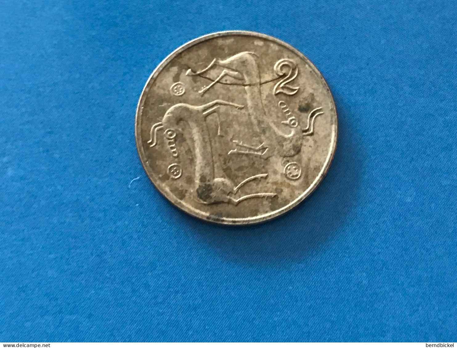 Münze Münzen Umlaufmünze Zypern 2 Cents 1992 - Chypre