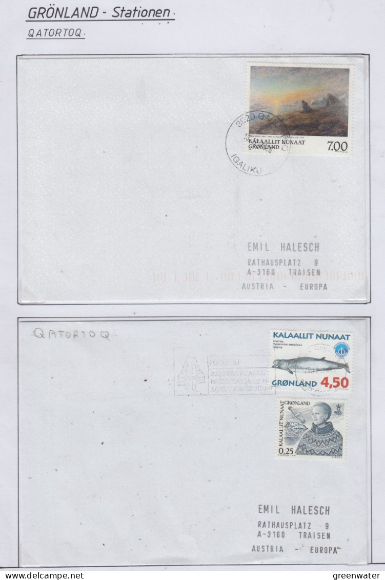 Greenland Station Qaqortoq 5 Covers (GB163) - Wetenschappelijke Stations & Arctic Drifting Stations