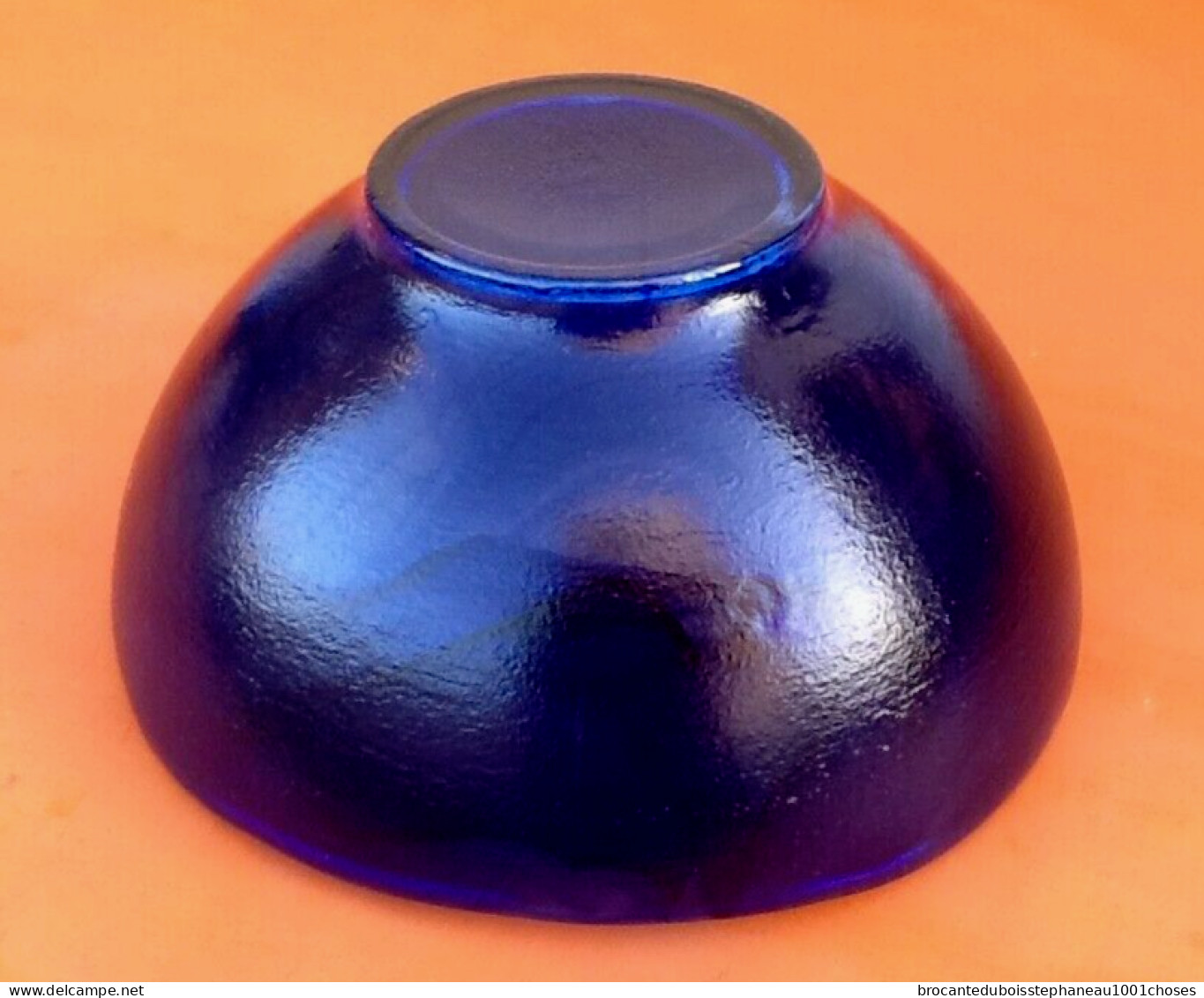 Années 1970 Coupe Moderniste Explosion De Nuances De Bleu - Glass & Crystal