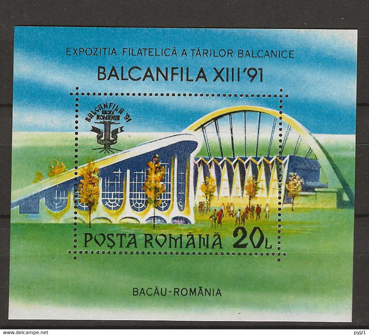 1991 MNH Romania Mi Block 264 Postfris** - Neufs