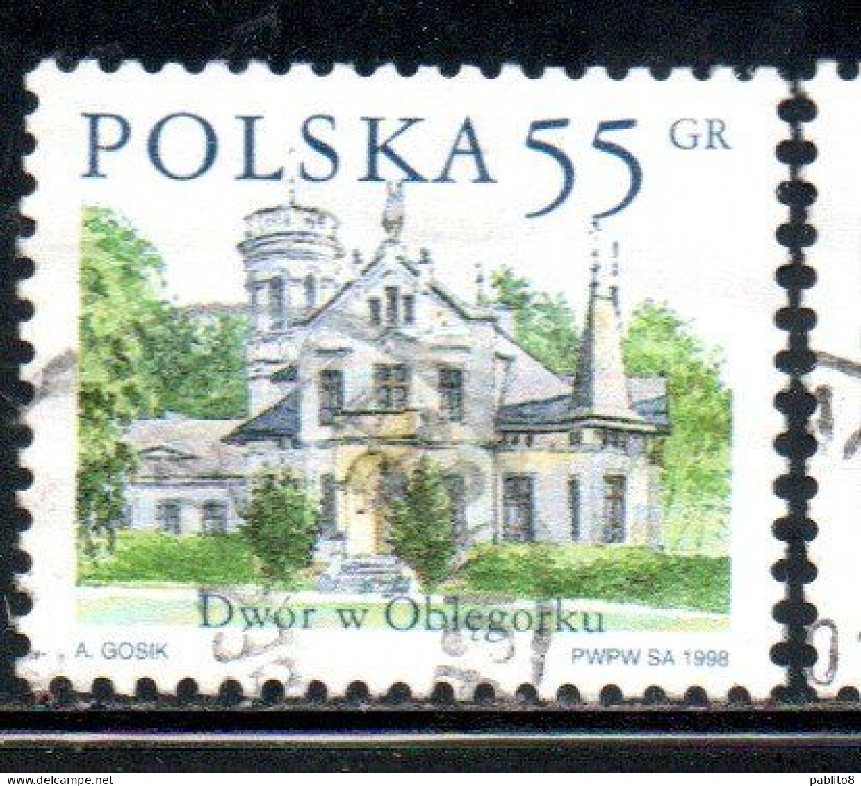 POLONIA POLAND POLSKA 1998 COUNTRY ESTATES OBLEGORKU 55g USED USATO OBLITERE' - Oblitérés